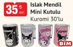 KUROMİ ISLAK MENDİL MİNİ KUTULU 30'LU